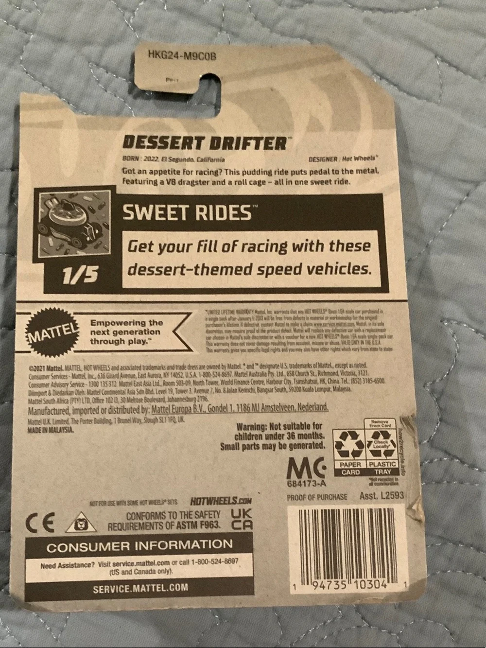 Hot Wheels Dessert Drifter Green Toy Car